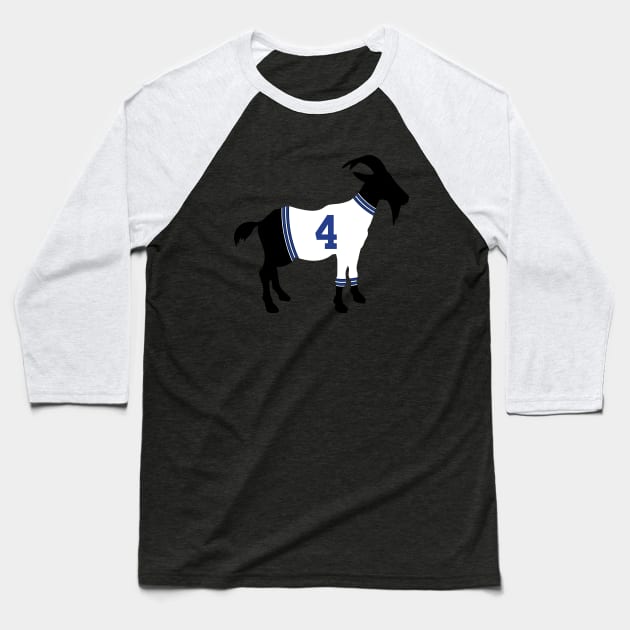 Dak Prescott GOAT Baseball T-Shirt by cwijeta